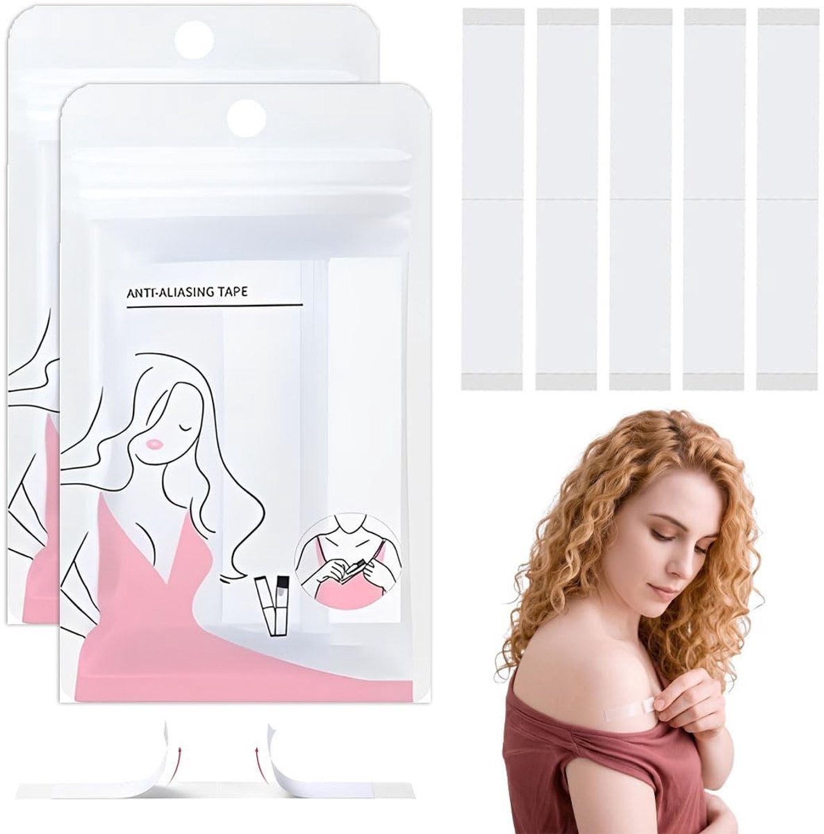 Omgoods - Transparante Boob Tape, Dubbelzijdige Band voor Kleding