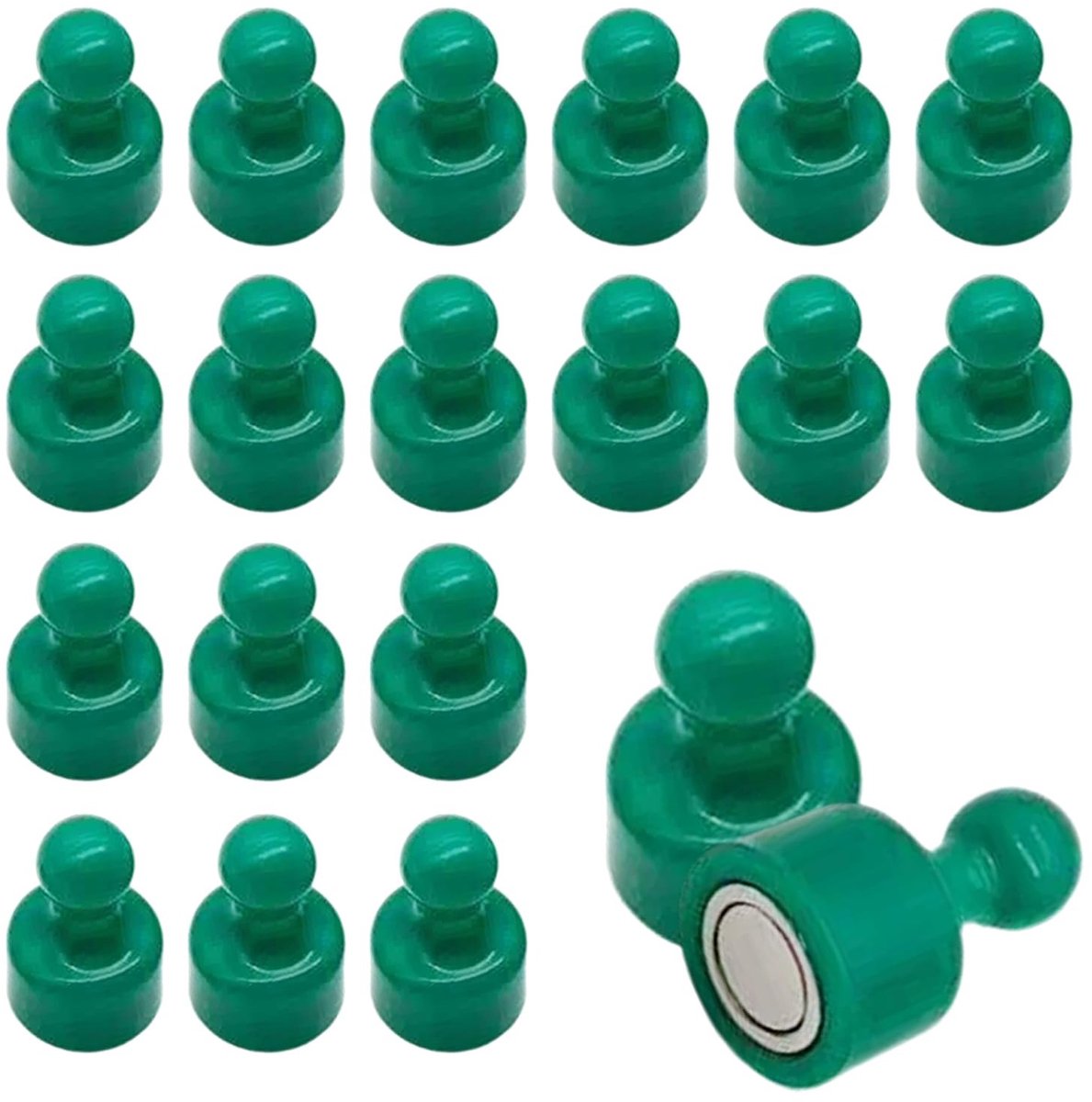 Omgoods - Set van 20 Multicolour Neodymium Magneet Pins