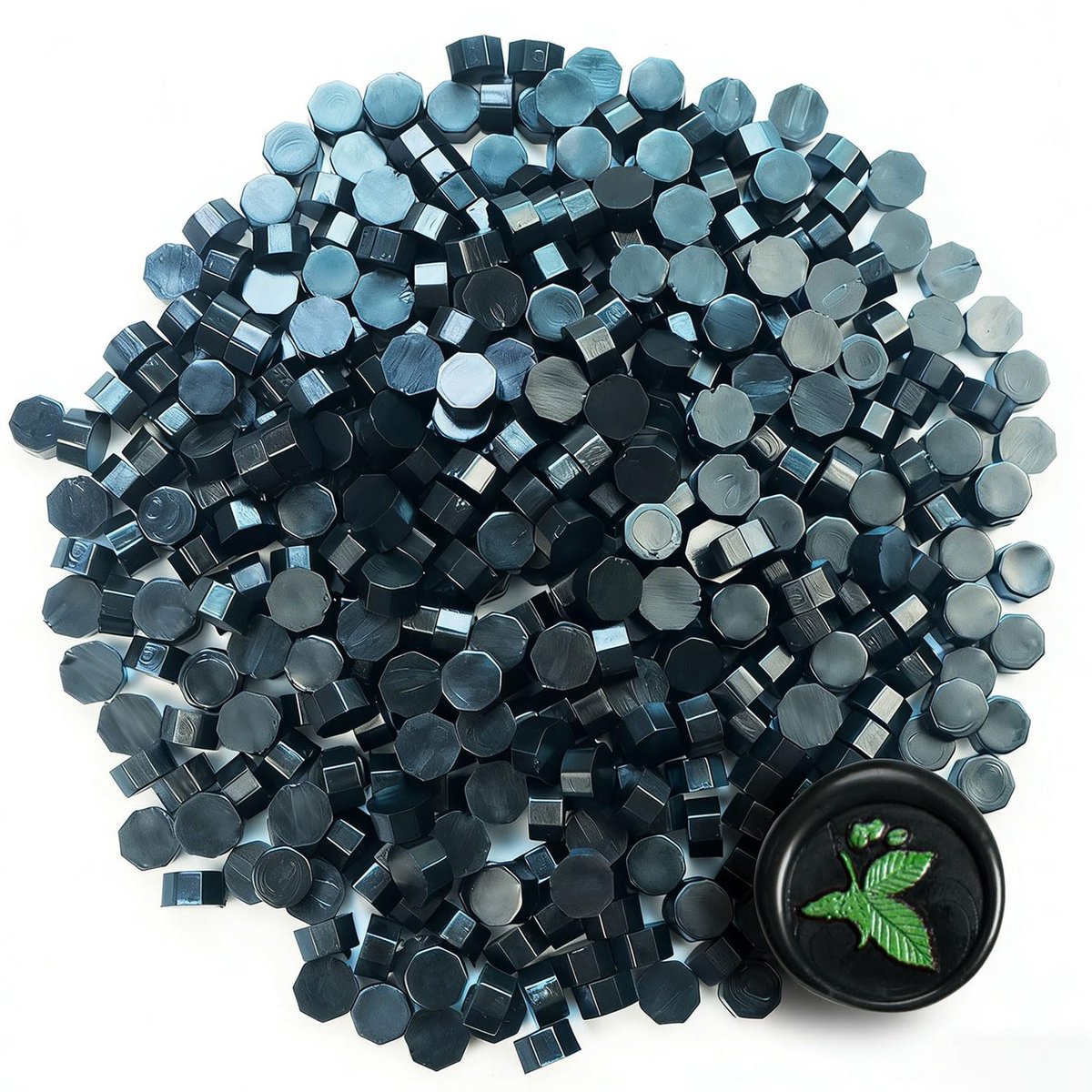 Zifospy 370 PCS sealen wax kralen, sealen kralen voor brief wenskaarten wijn sealen ambachten maken bruiloft en feest uitnodigingen (Black)