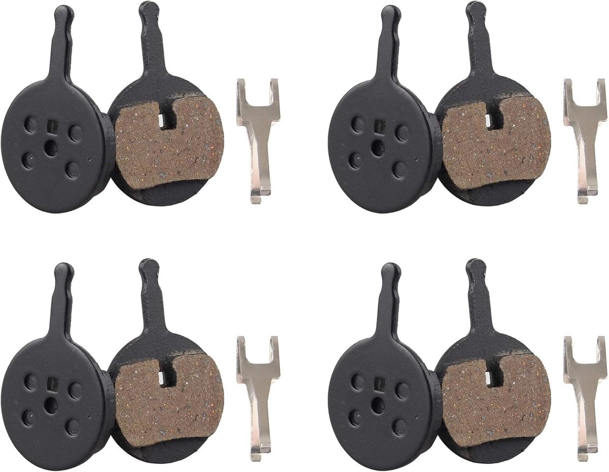 4 Paar Fiets Hars en Semi-Metalen Remblokken Voering Pickups Fietsreparatie Vervanging Compatibel met AVID BB5