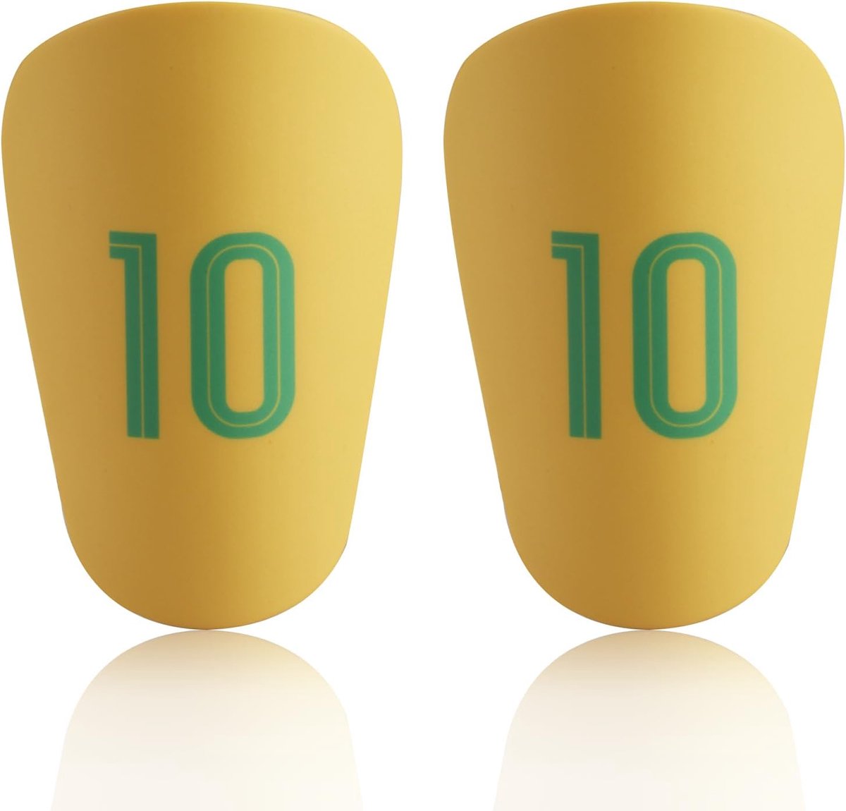 Scheenbeschermers, Kleine Voetbal Scheenbeschermers, Mini Voetbal Jeugd Kinderen Scheenbeschermers Pad voor Jongens Meisjes Tieners Kinderen (Geel-2STUKS-10cm*6cm)