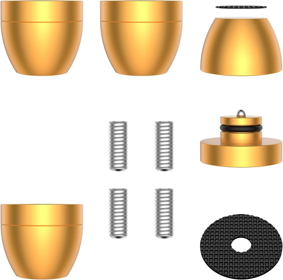4 stuks aluminium voeten schokabsorberende trillingsdempers voor luidspreker, subwoofer