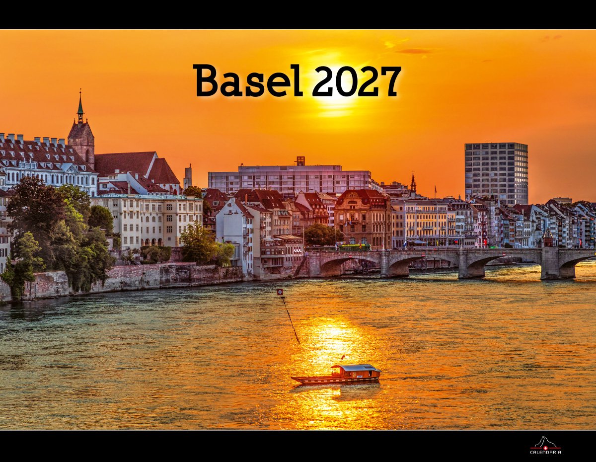 Calendaria - Wandkalender - Basel 2027 - Zwitserland - Kalender - Formaat: 40 x 31 cm