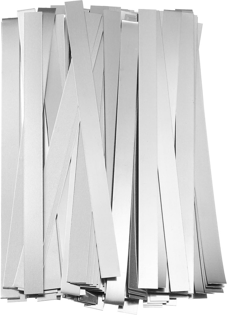 50 stuks Natuurlijke Nikkel Band 0.15 x 6 x 100mm 99.6% Natuurlijke Nikkel Solid Band Voor Lithium Batterijen Nikkel Lassen Tape Montage Batterijen Puntlassen En Solderen