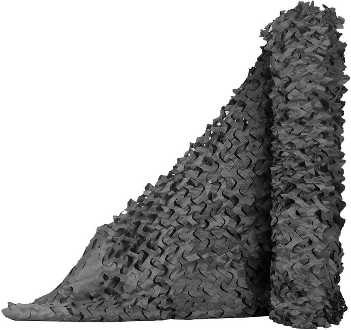 Camouflagenet, voor de jacht, rol, bulk, militair, decoratie, zonwering, zwart, 1,5 m x 10 m