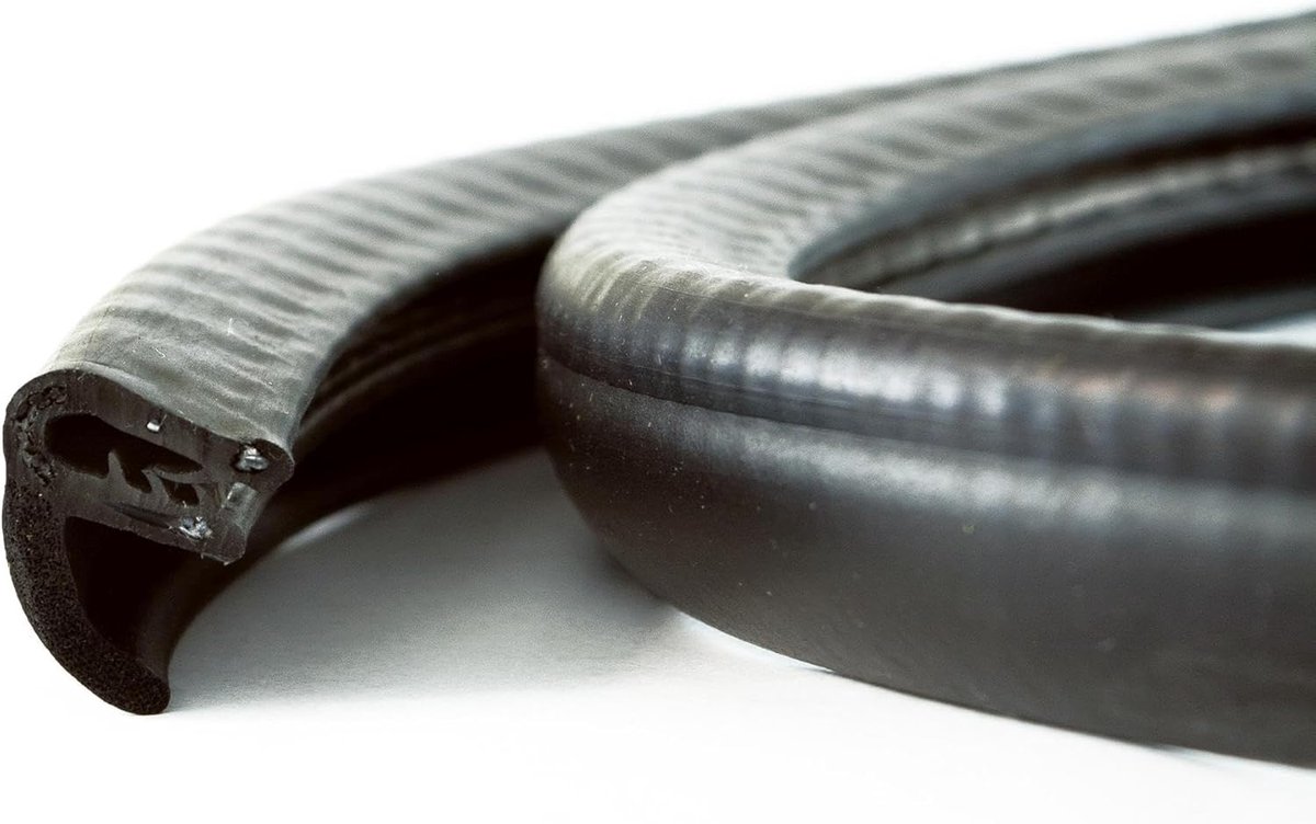 KSD2101 Deurafdichting, afdichtingsprofiel, 1,5-3,5 mm, houdt zonder lijm, rubberen afdichting voor autodeur, kofferbak en achterklep, topkwaliteit, Duits fabricaat, 10 m