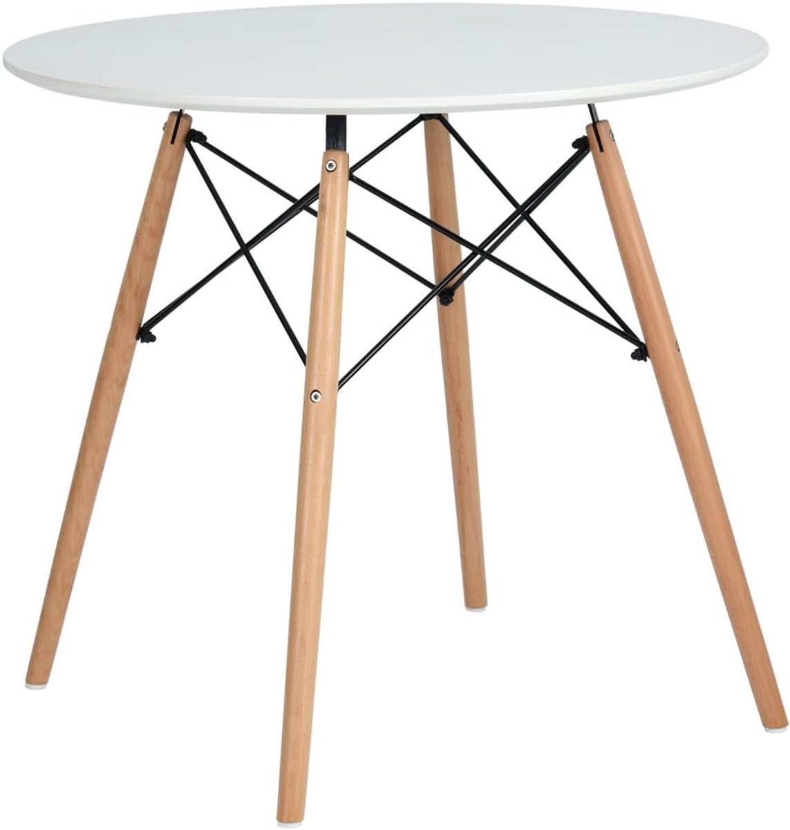 Eettafels ronde salontafel moderne mode vrije tijd kleine keukentafel geschikt voor woonkamer, wit