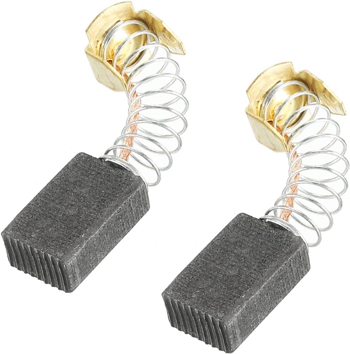 Koolborstels 15x10x6mm voor Elektrische Motoren Power Tool Haakse Slijper Tafelzaag Reserveonderdeel Reparatie, 2 Pack