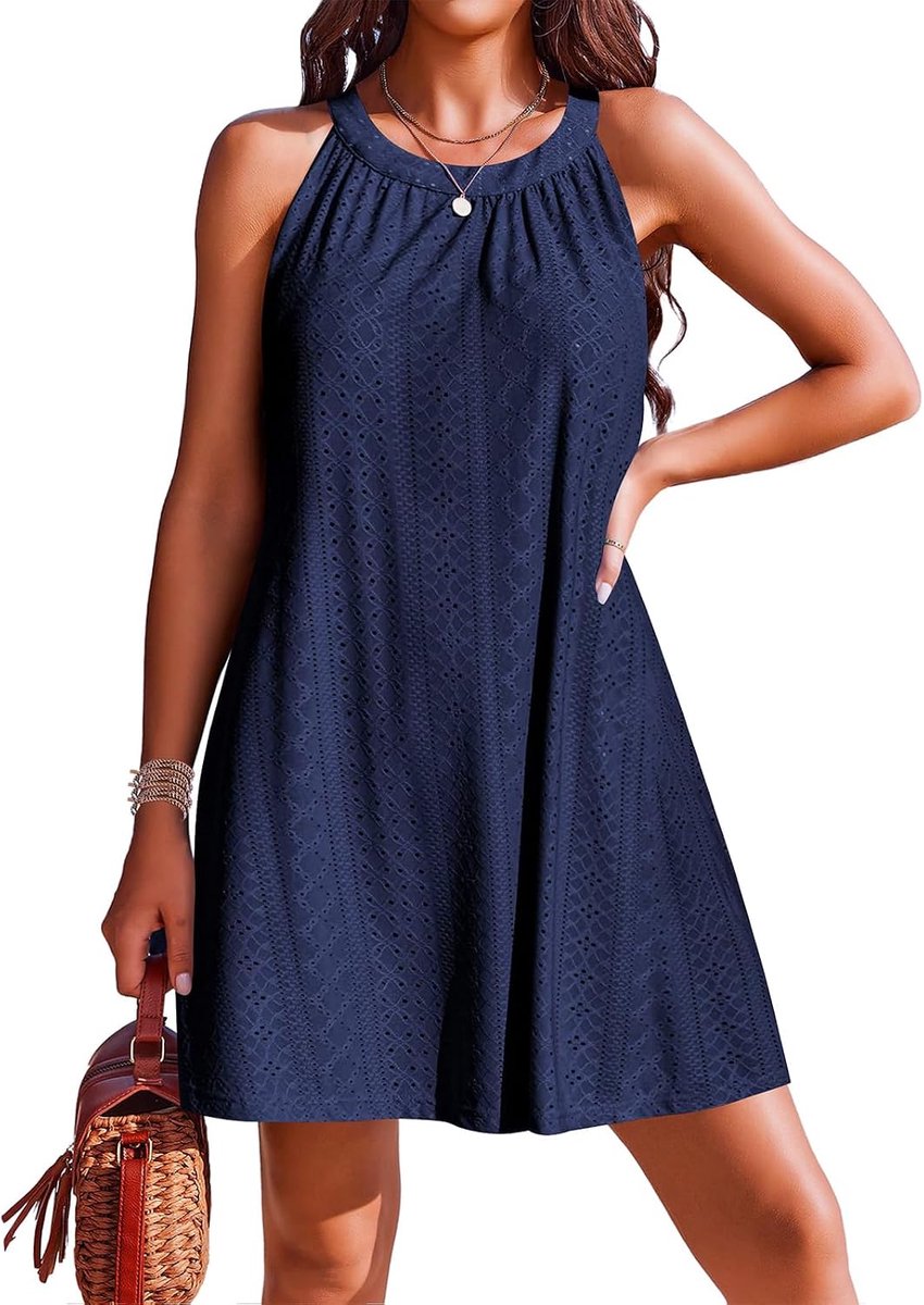 Strand Cover Up Zomer Strand Jurk Hollow Out Beachwear Bikini Coverups Effen Kleur Mouwloos Bikini Badpak Badpak