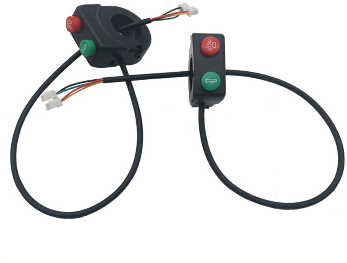 2 in 1 Motorfiets Schakelaar Stuur Schakelaar Koplampen Schakelaar Hoorn Knop Schakelaar voor Motorfiets Quad Crossmotor ATV Scooter