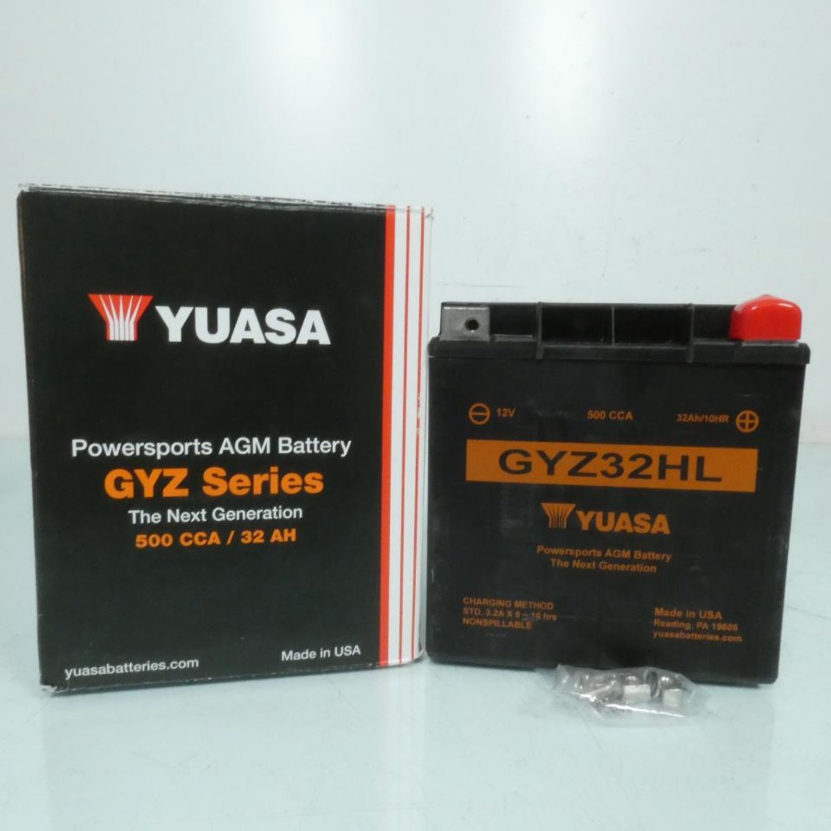 Batterie SLA Yuasa pour Moto Harley Davidson 1584 Flhrci Road King Classic 2007 à 2010 GYZ32HL / 12V 32Ah Neuf