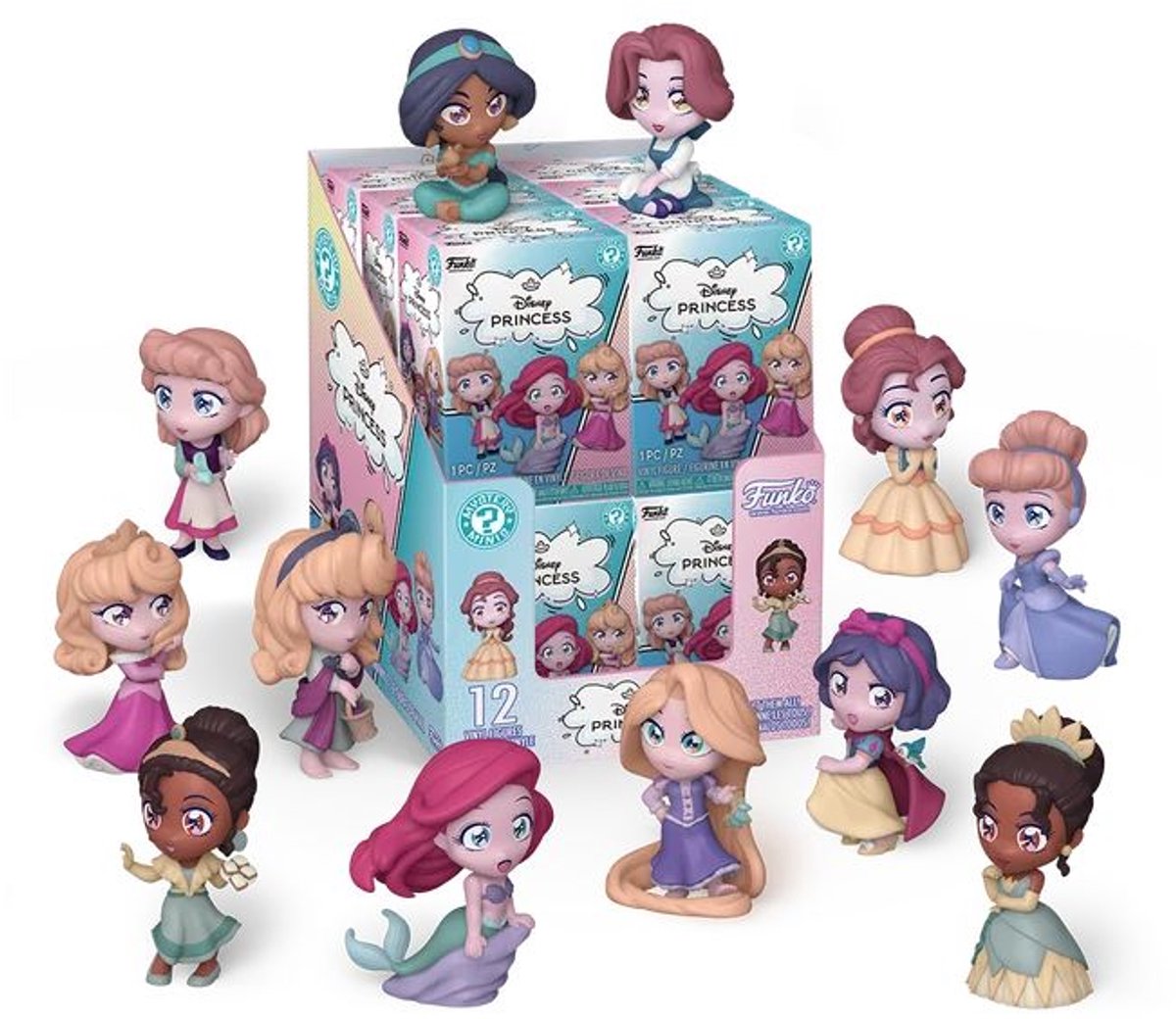 FUNKO MYSTERY MINI: DISNEY PRINCESS MANGA- 12PC PDQ