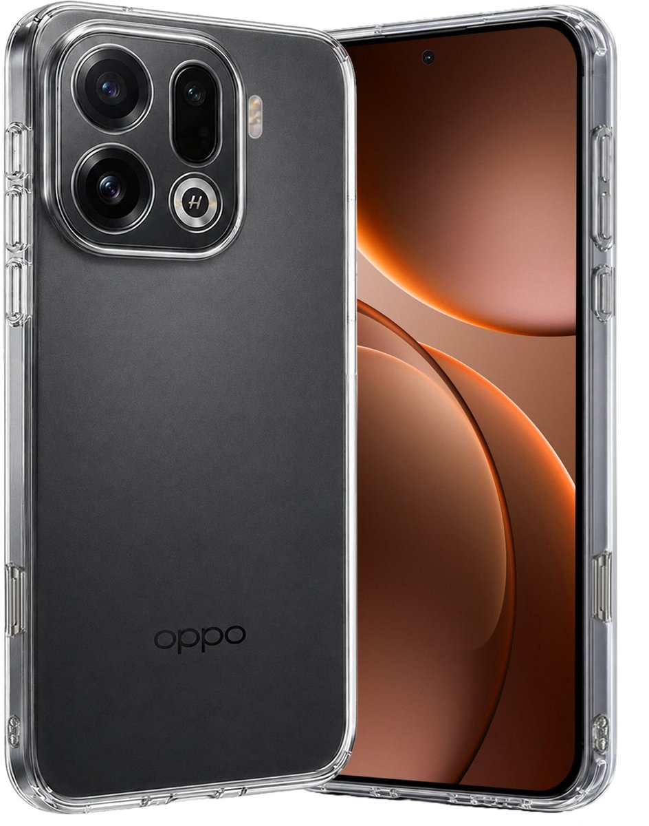 Hoes - Geschikt voor OPPO Find X9 Pro - Sterk & Shockproof - Hoesje Cover - Siliconen Case - Transparant
