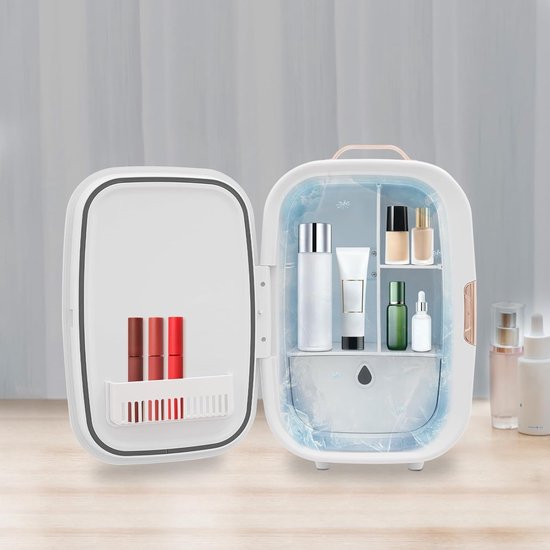 Mini Koelkast - Cosmetica Koeler - Huidverzorging Koelen - Koelen en Verwarmen - 12 Liter - Wit van MINI — afbeelding 2