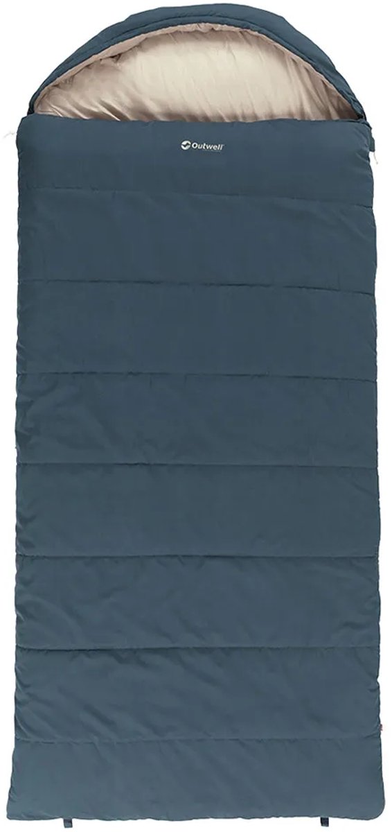 Outwell Campion Lux XL Blue Slaapzak Dekenmodel +5C 225 x 85 cm