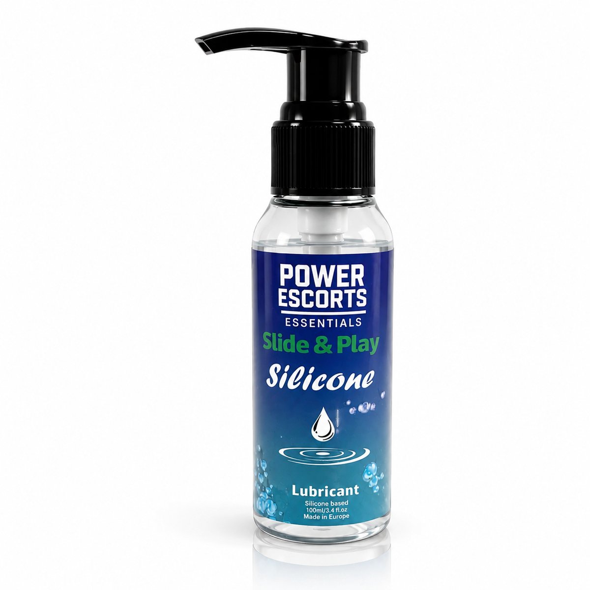 Power Escorts Essentials Silicone Glijmiddel – 100 ml – Siliconen Basis – Langdurige Glijwerking