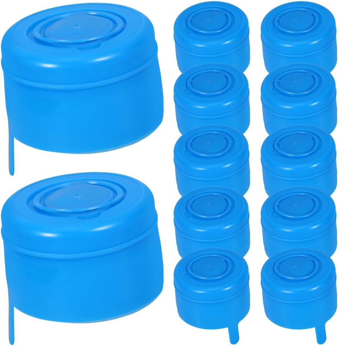 Waterdispenser vervangdeksels - Herbruikbare plastic schroefdoppen voor waterjugs, koelers en huishoudelijk gebruik, blauw