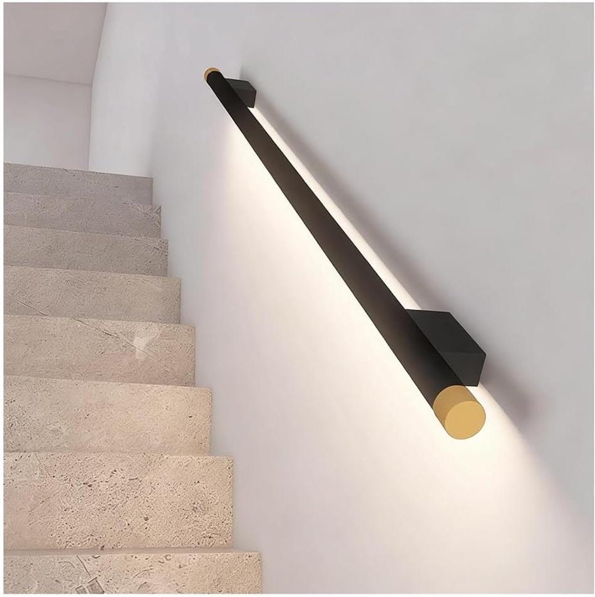 LED Trapleuning - Verlichte Handgreep - Veiligheid Verhogend - Geïntegreerde Sensor - 150 cm - Zwart