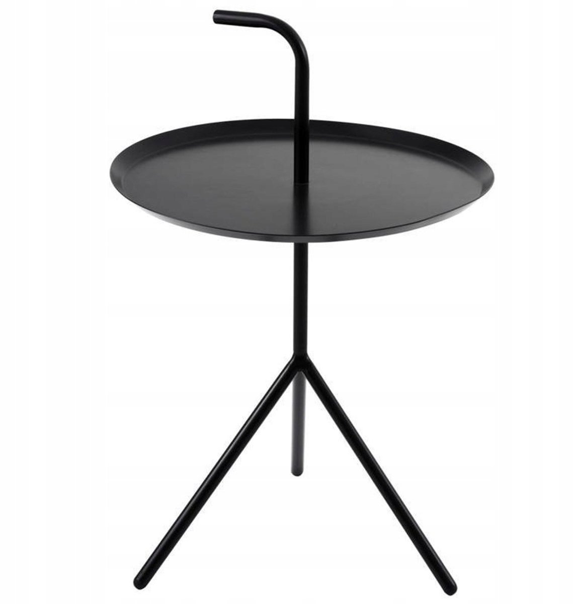 GRACE bijzettafel zwart 50 cm - Stabiel en verplaatsbaar