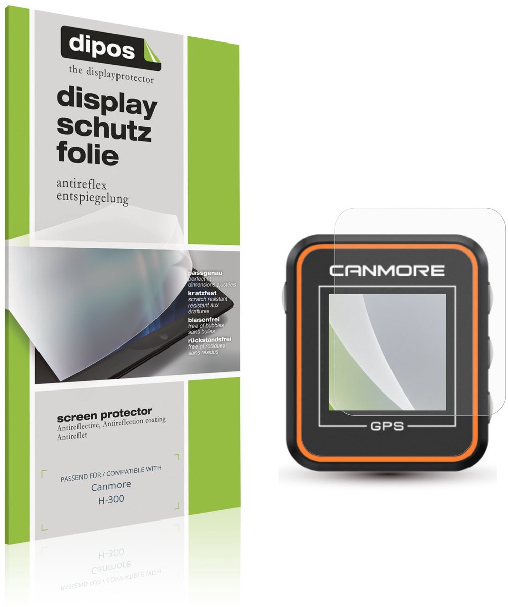 dipos – 2x Matte Beschermfolie geschikt voor Canmore H-300 | Krasbestendige & antireflecterende Screenprotector Ultra-Thin