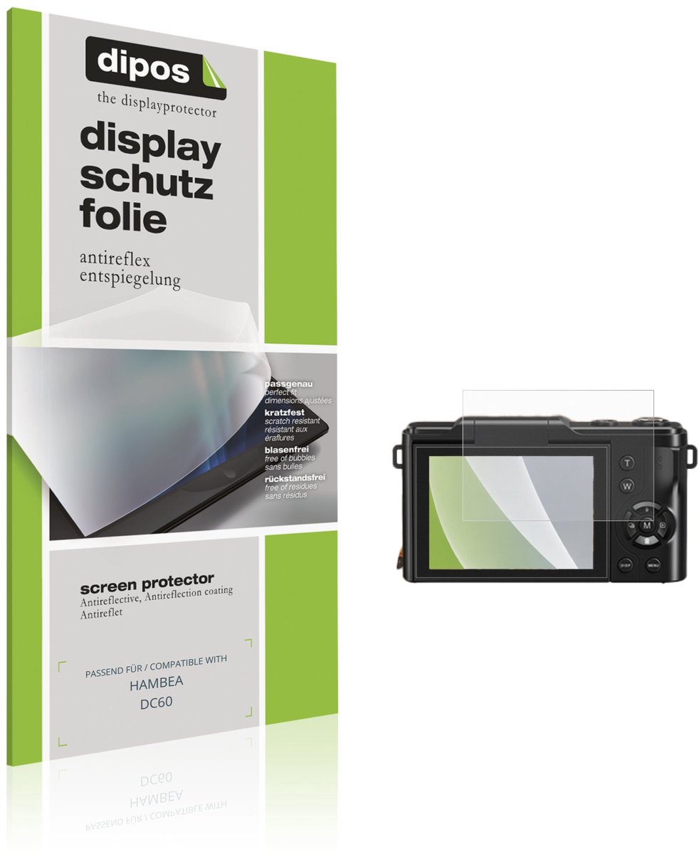 dipos – 4x Matte Beschermfolie geschikt voor HAMBEA DC60 | Krasbestendige & antireflecterende Screenprotector Ultra-Thin