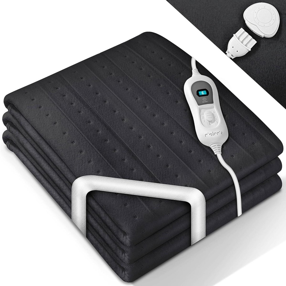 Elektrische Onderdeken - Warmtedeken Bed - Lekker Slapen - Automatische Uitschakeling - 150 x 80 cm - Wit