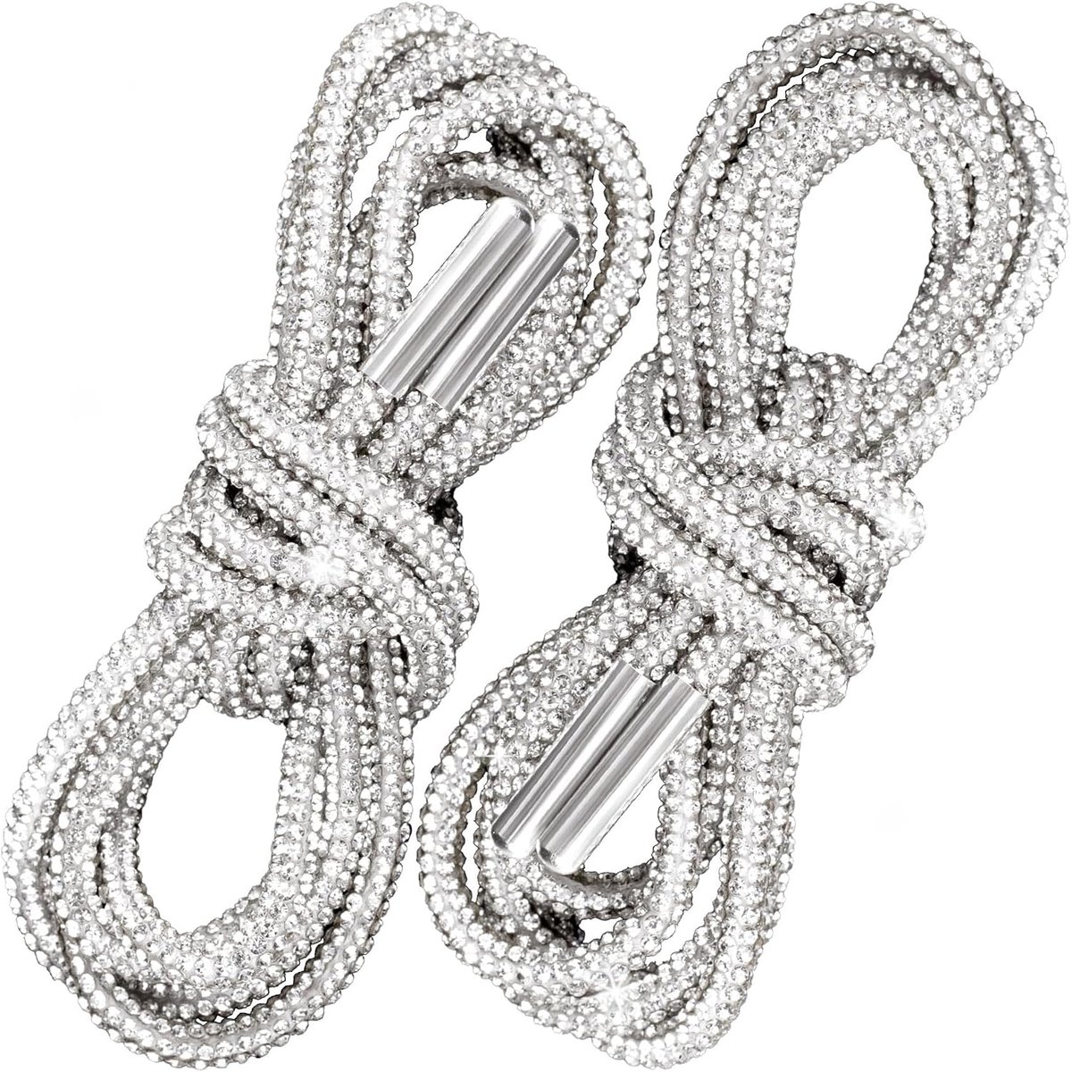 Veters met strass, capuchon veters, strassketting, ronde glanzende veters, 120 cm, sportschoenen