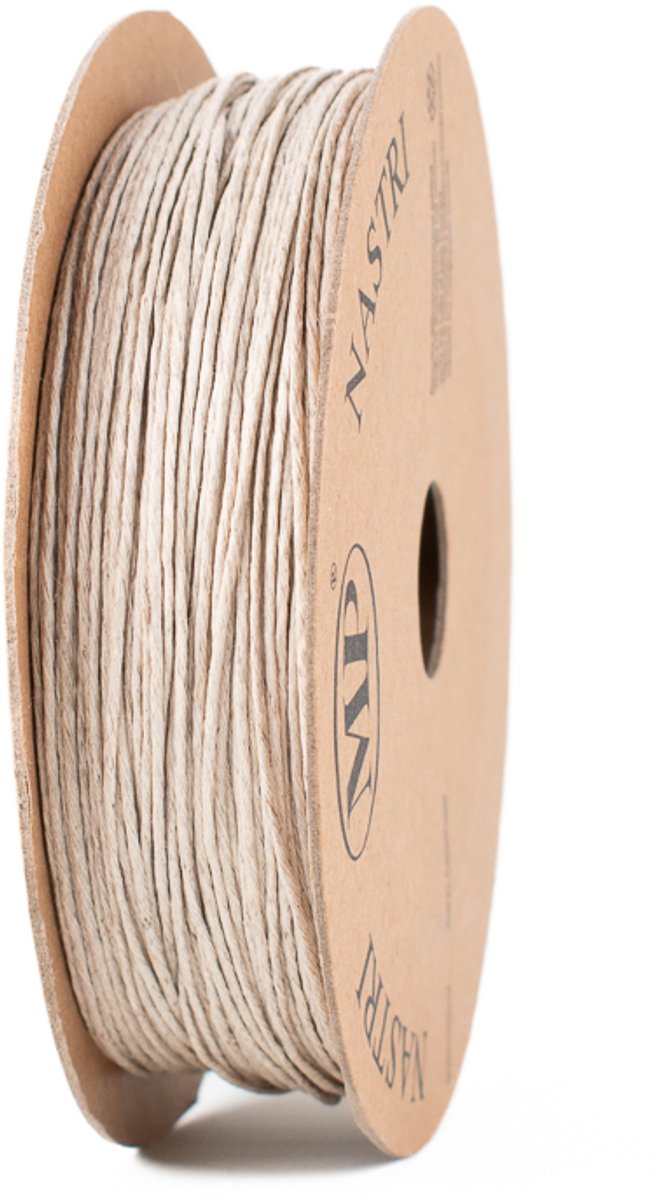 Koord - cadeaulint - 1 mm x 100 meter - naturel