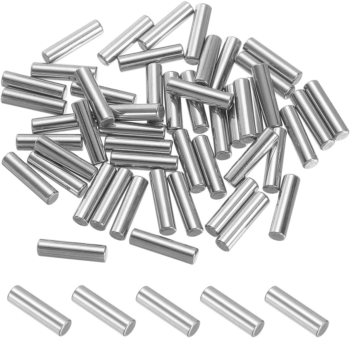 30 stuks 304 roestvrij stalen cilinderstiften, 4 mm diameter, 16 mm lange plugpennen, metalen plankpennen voor kledingkast, commode, kast, boekenkast, schoenenkast, meubels, planken, machine