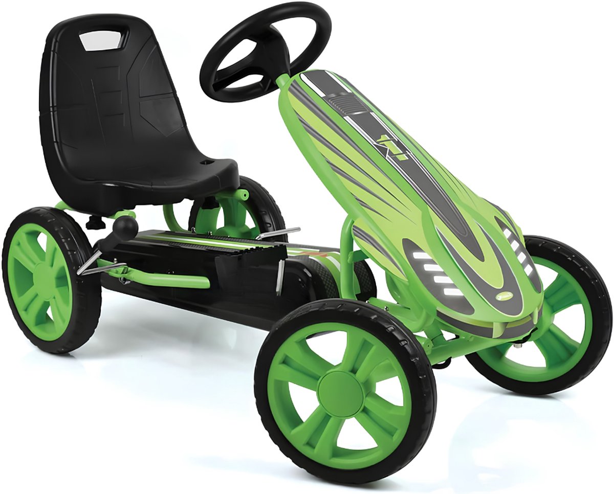 VALI® Skelter - Tot 50 kg - Skelter 4 Jaar - Skelter 6 tot 12 Jaar - Groen - 107cm x 51cm x 59cm