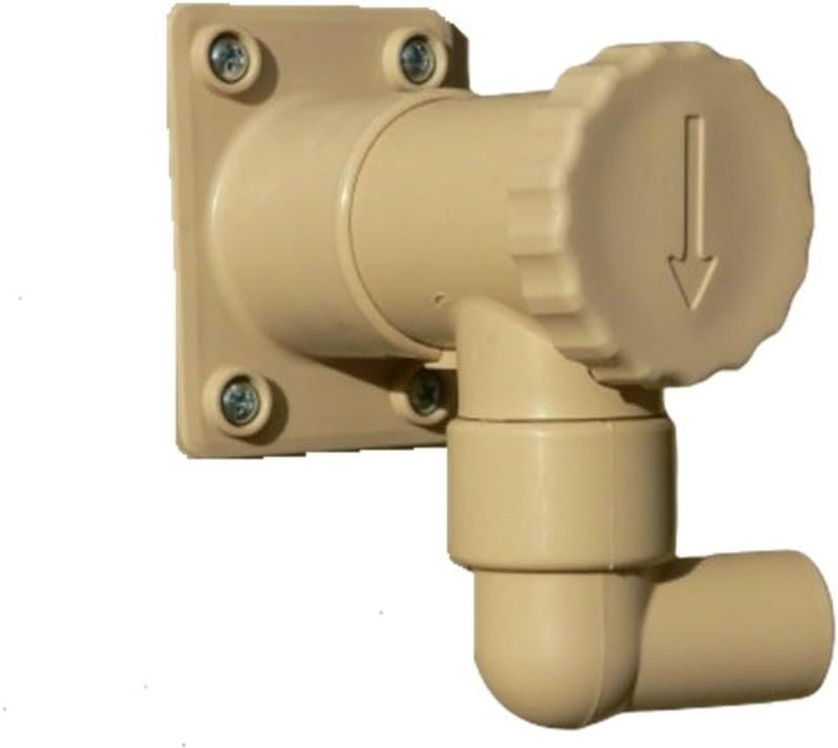 Regenton Collector - Wateropvanger Regenpijp - Water Besparen - Voor Rechthoekige Pijpen - 60x80mm - Zandkleur