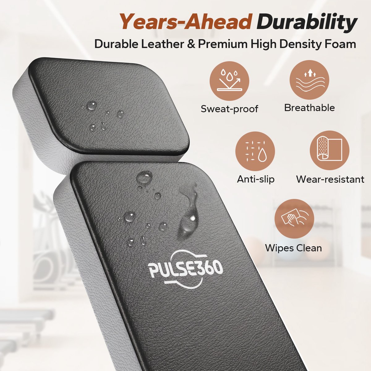 PULSE360 PULSE360 Multifunctionele Verstelbare Fitnessbank - afbeelding 3