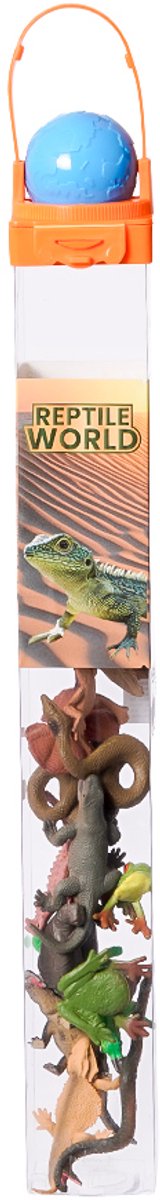 PIA Soft Toys - Speelfiguren - Reptielen in doos 12 ass. 4-8 cm