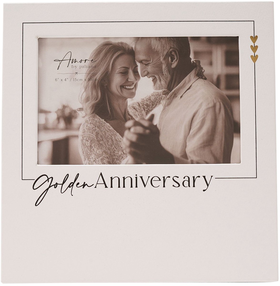 Amore by Juliana fotolijst 50 jaar getrouwd golden anniversary frame Wit