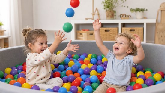 100 Speelballen in Doos - Didak Play - 6 cm Diameter — afbeelding 2