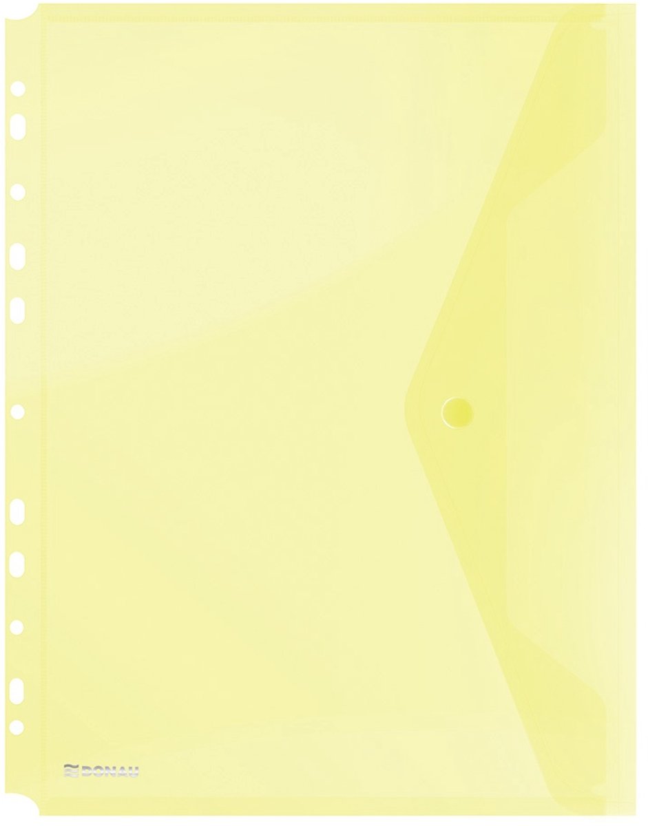 Enveloptas, A4, geperforeerd, geel