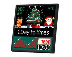 Divoom Pixoo-64 II WiFi Pixel Art Display – 10,3 inch 64×64 LED Smart Scherm met Social Media Teller – Zwart
