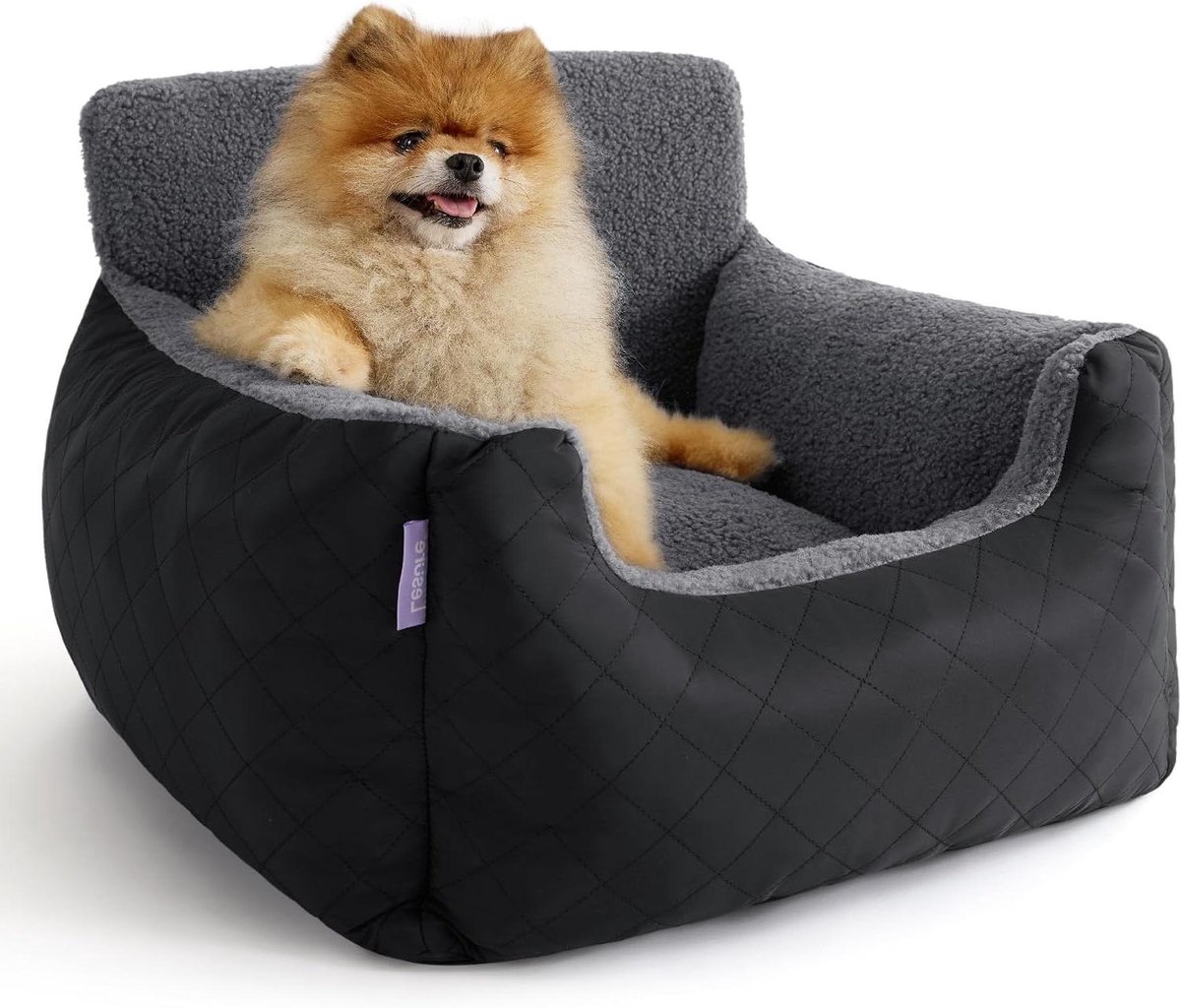 Hondenstoel Auto - Autostoel Hond - Veilig Reizen - Waterdichte Bodem - 54.5 x 49.5 x 38 cm - Zwart