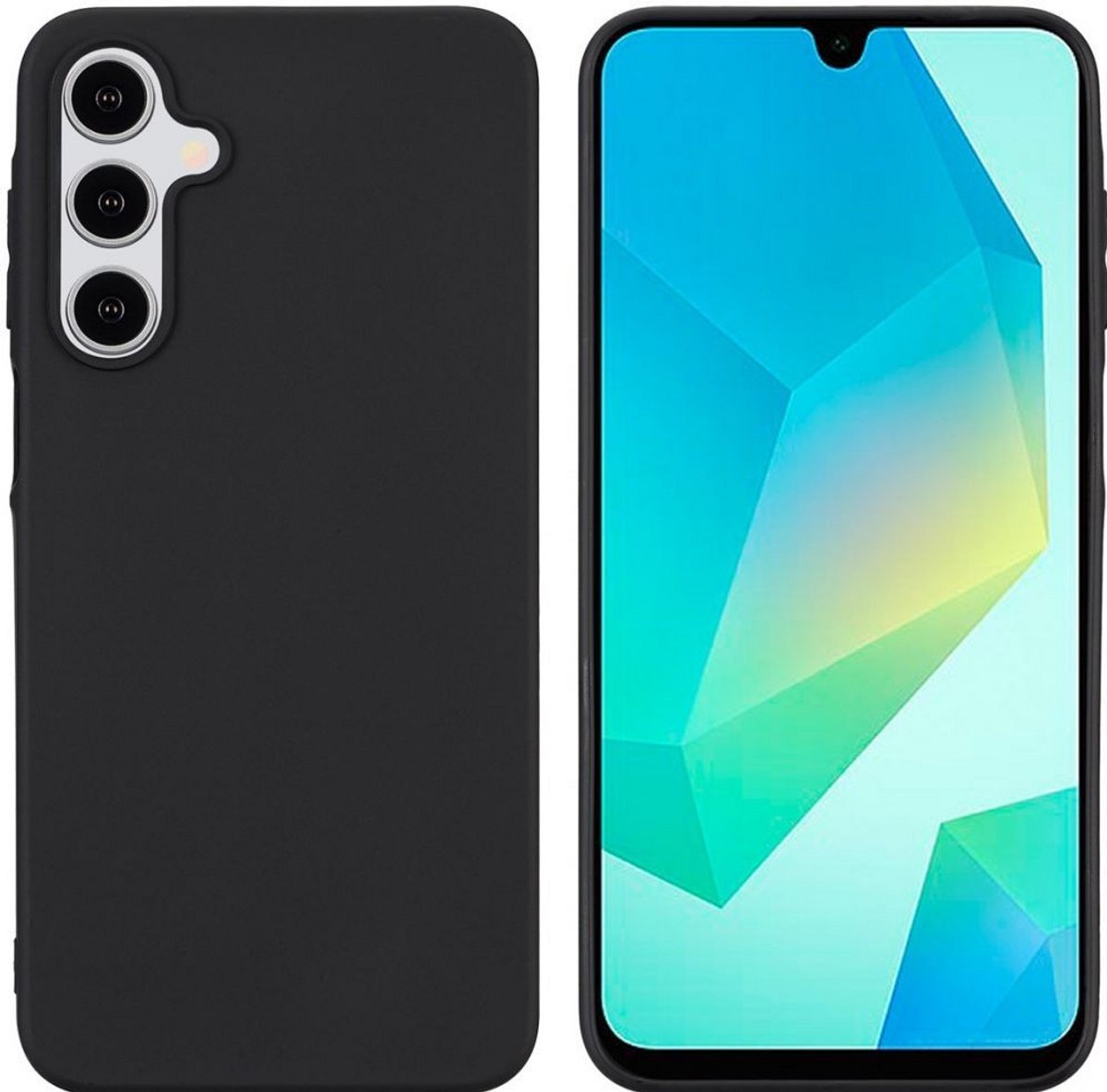 Accezz Hoesje Geschikt voor Samsung Galaxy A16 (5G) Hoesje Siliconen - Accezz Color Backcover b2b - Zwart