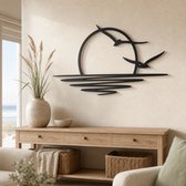 Décoration murale soleil - Geen perçage - Décoration murale - Deco - Noir - Zwart - Décoration - Art - Décoration murale murale - Line art - Wall art - Panneaux muraux - Bohème - Noël - Cadeau Noël - décoration murale salon - Cadeau Noël