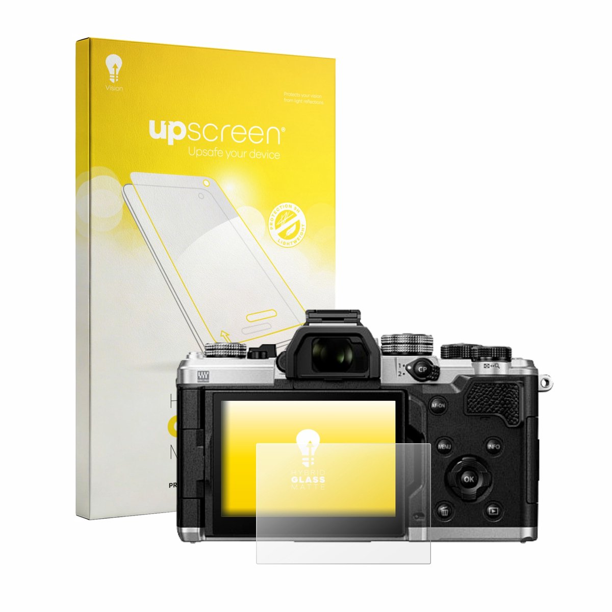 upscreen - Screenprotector voor OM System OM-3 ASTRO - Folie Beschermfolie Beschermglas matte