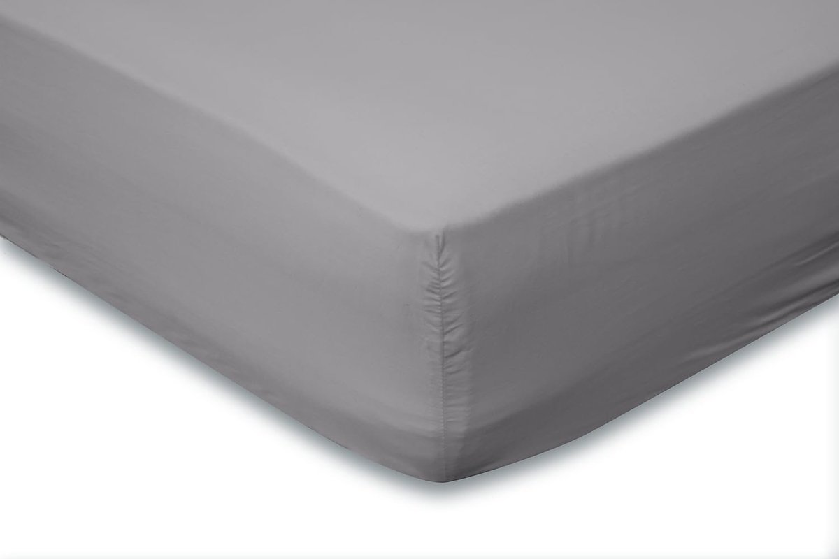 Jersey Katoen Stretch 35cm Hoge Hoek - licht grijs 180x210/220cm - 200x200cm