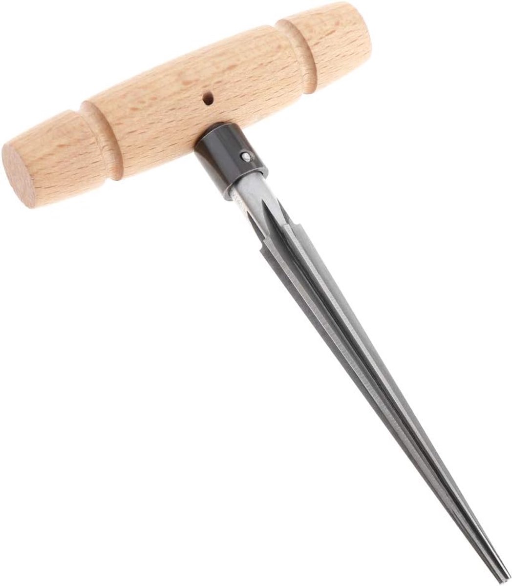 Taps toelopende ruimer Hout Hand Held ruimer T Handvat Taps 4 Gecanneleerde Afschuining Uitruimen Gitaar Houtbewerker Snijgereedschap