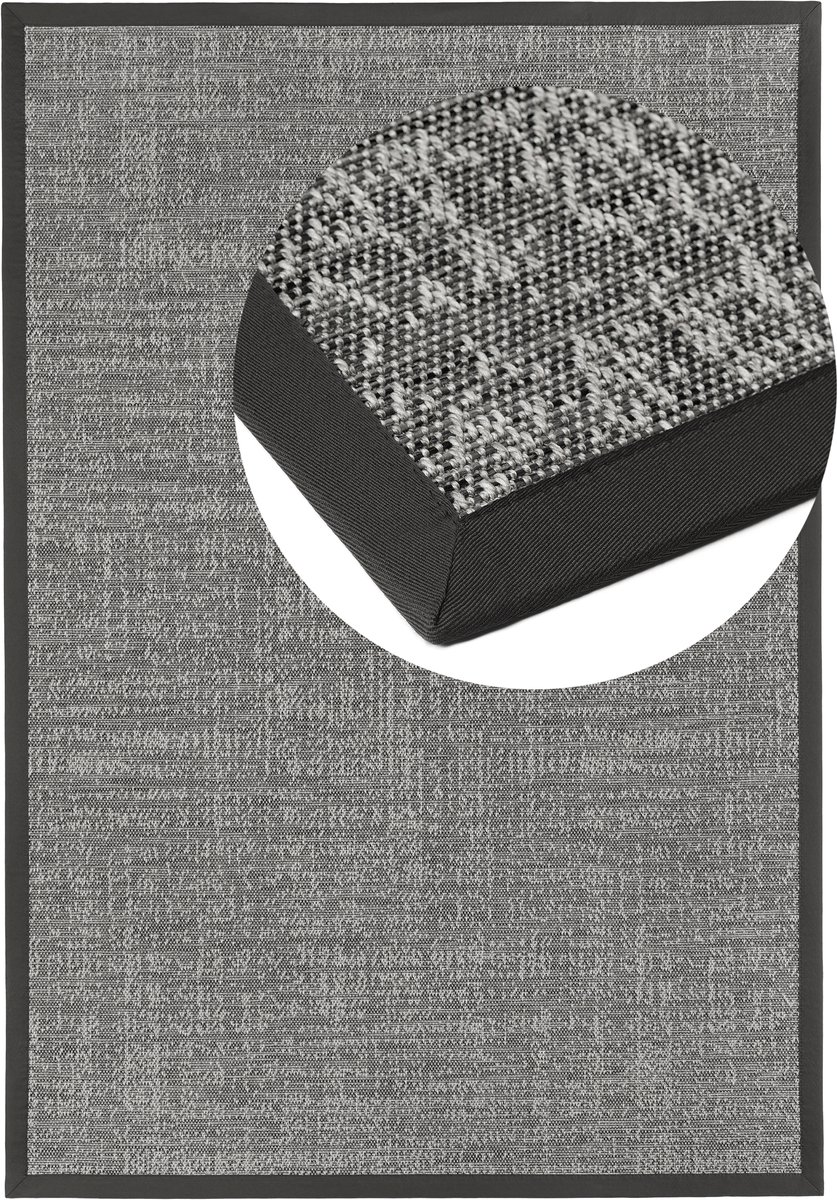 Vloerkleed Naturino Basic S2 leigrijs 003 Chiffron 67x133cm