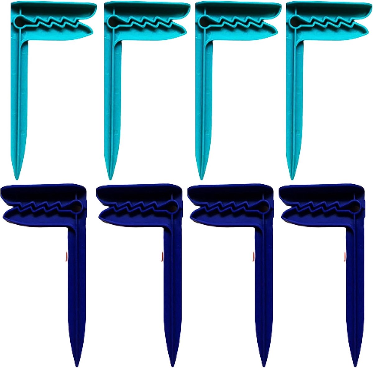 Strandhanddoek clips 8 stuks - stevige kunststof - voorkomt wegwaaien - ideaal voor strand en camping - SnelShoppen