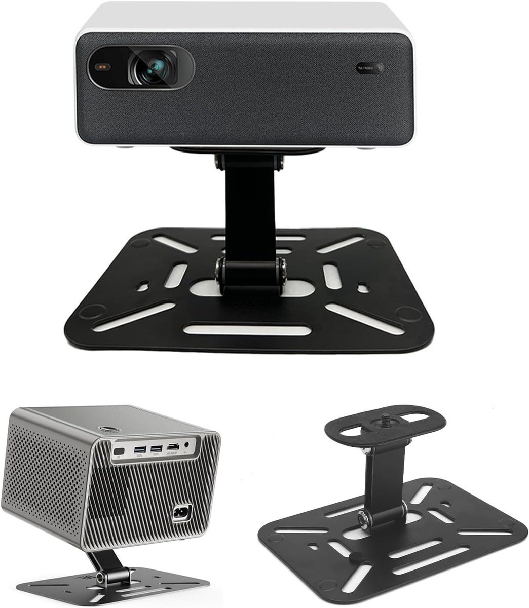 Projector Stand - Tripod Houder - Thuisbioscoop Inrichten - 360 Graden Draaibaar - 1/4 Inch Schroefdraad - Zwart