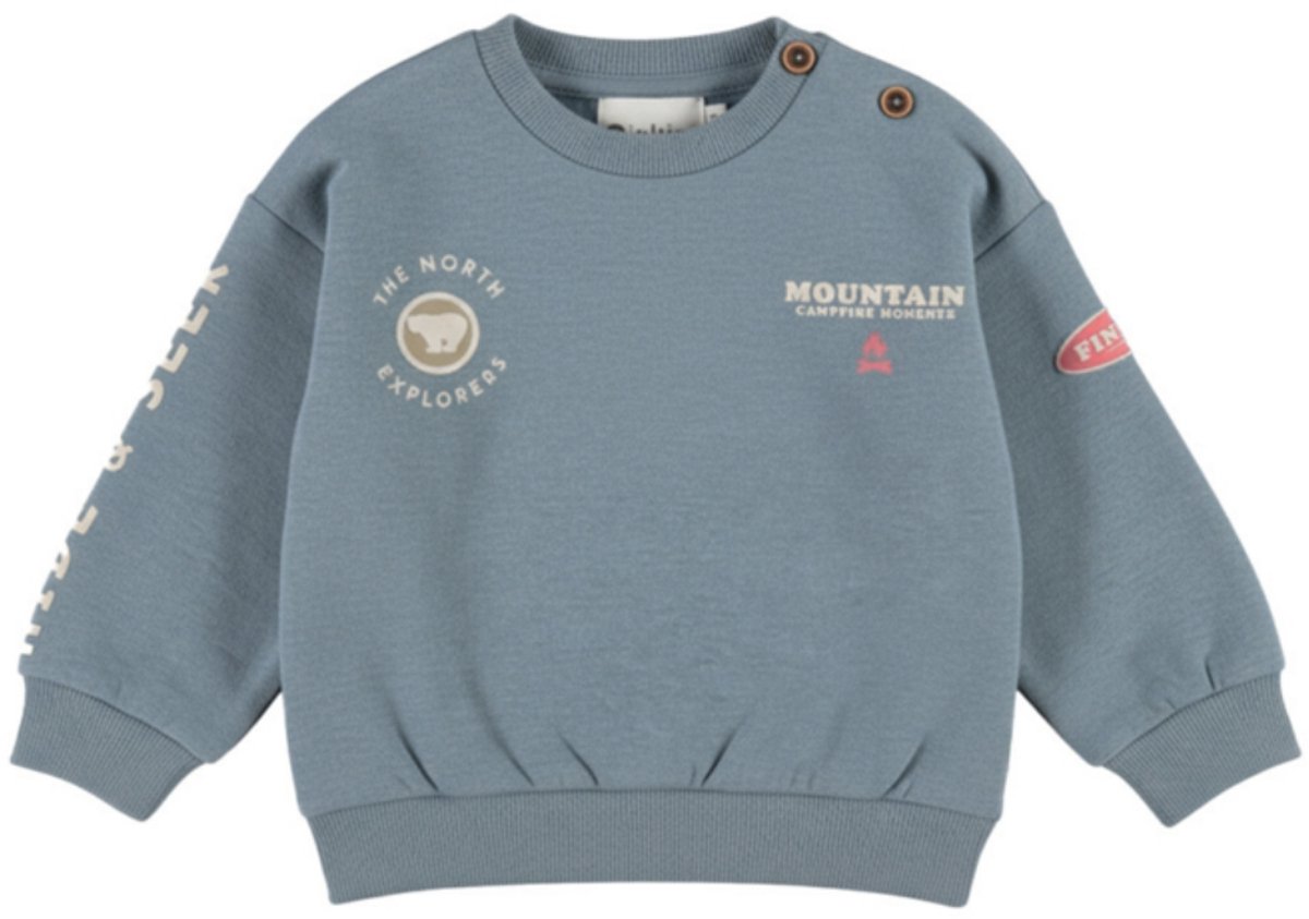 Dirkje - Sweater - Ocean mist - Backprint - Maat 56