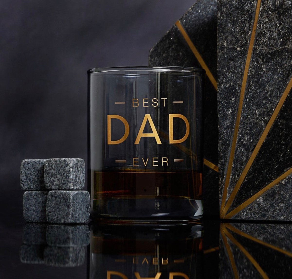 Hotchpotch Orion Whiskey Glas & Stenen - Dad