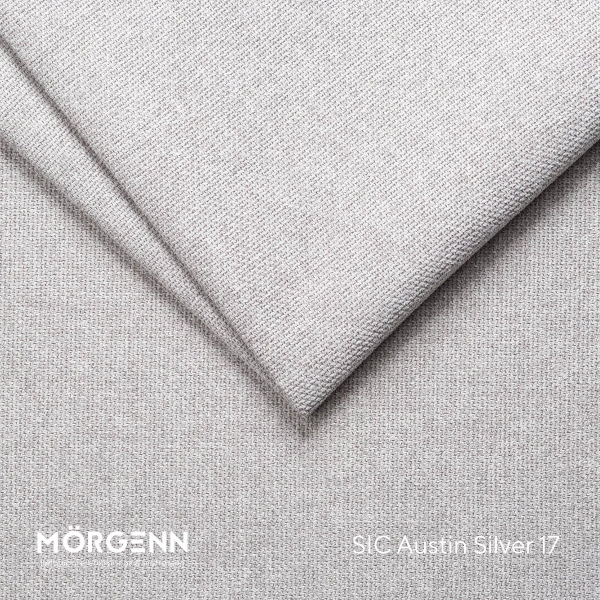 Mörgenn SIC Austin Stofstaal - Meubelstof voor Boxspring en Bed - Silver 17