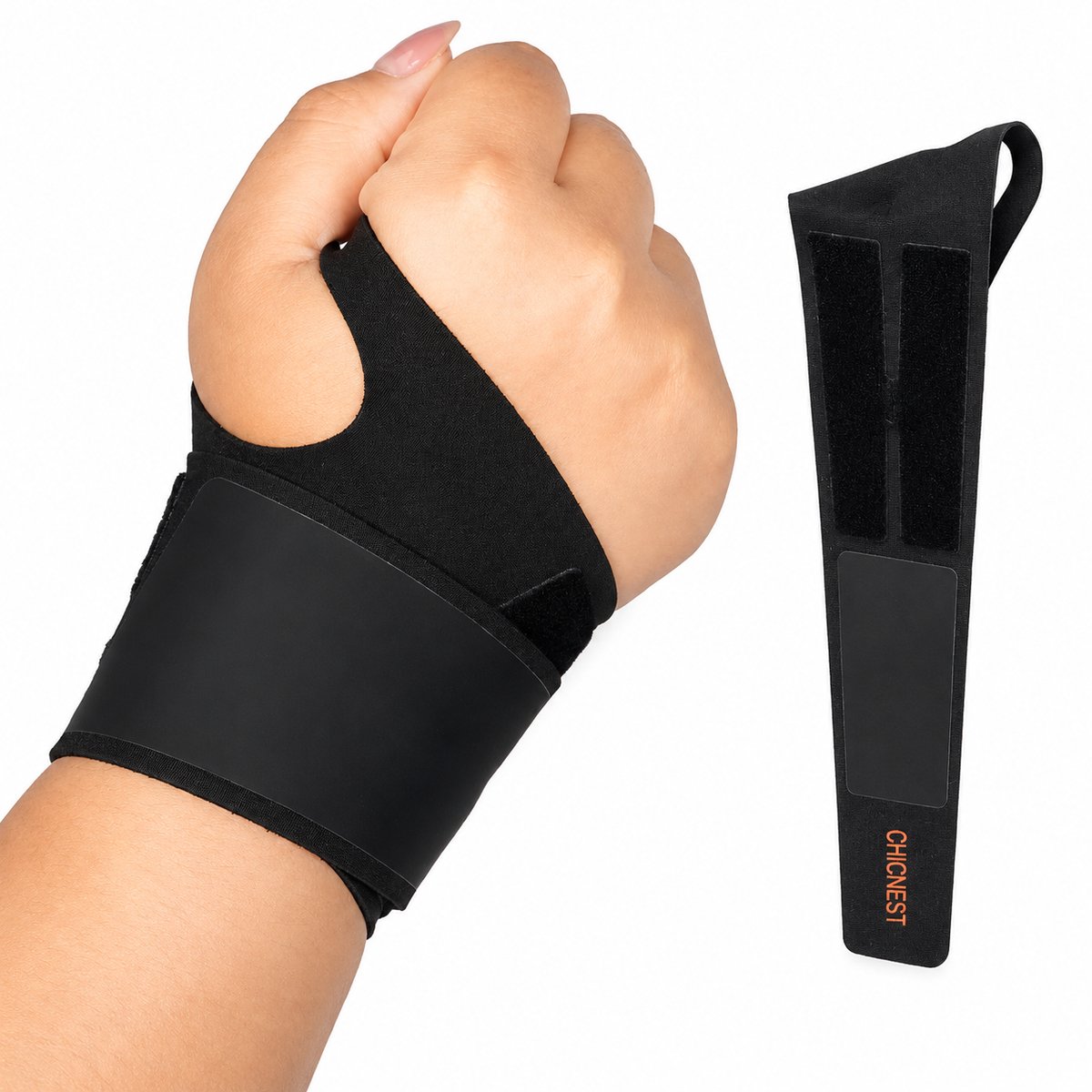 Polsbrace – Polsbandage Rechts en Links te Gebruiken - Polsbrace Carpaal Tunnel Syndroom - Polsbescherming - Duimbrace - Carpaal tunnel syndroom – RSI -Pols ondersteuning - Polssteun